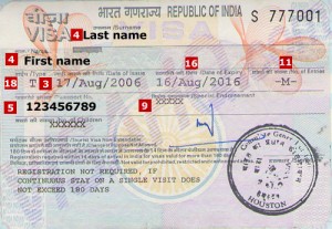 visa pour l'inde